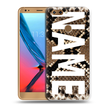 Силиконовый чехол на ZTE Blade V9 с принтом NAME