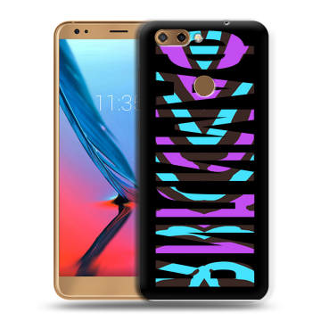 Силиконовый чехол на ZTE Blade V9 с принтом ФАМИЛИЯ