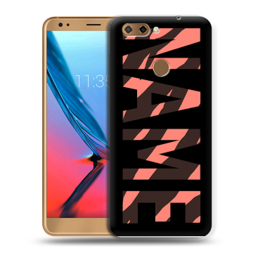 Силиконовый чехол на ZTE Blade V9 с принтом NAME