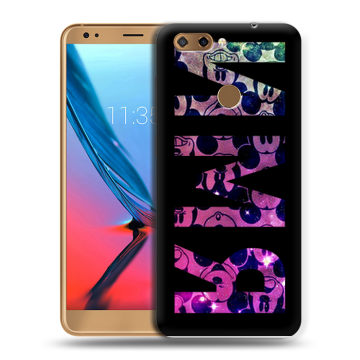 Силиконовый чехол на ZTE Blade V9 с принтом ИМЯ