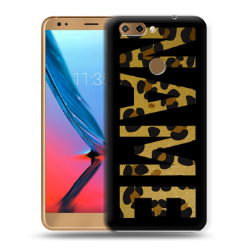 Силиконовый чехол на ZTE Blade V9 с принтом NAME