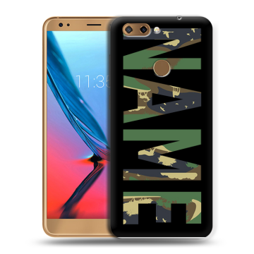 Силиконовый чехол на ZTE Blade V9 с принтом NAME