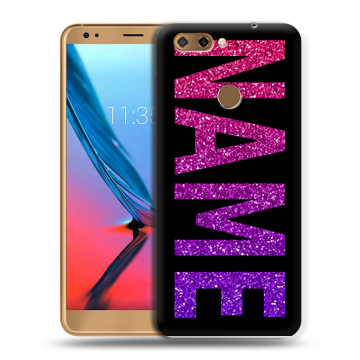 Силиконовый чехол на ZTE Blade V9 с принтом NAME