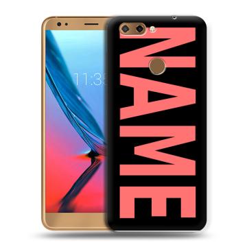 Силиконовый чехол на ZTE Blade V9 с принтом NAME