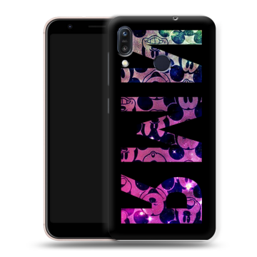 Силиконовый чехол на ASUS ZenFone Max M1 ZB555KL с принтом ИМЯ