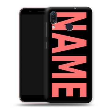 Силиконовый чехол на ASUS ZenFone Max M1 ZB555KL с принтом NAME