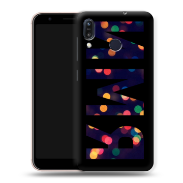 Силиконовый чехол на ASUS ZenFone Max M1 ZB555KL с принтом ИМЯ