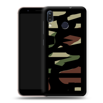 Силиконовый чехол на ASUS ZenFone Max M1 ZB555KL с принтом NAME