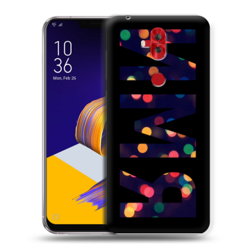 Силиконовый чехол на ASUS ZenFone 5 Lite с принтом ИМЯ