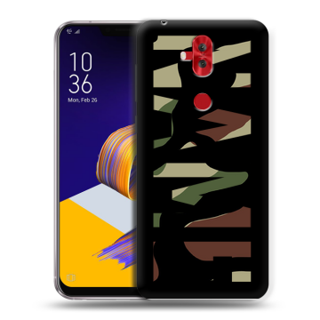 Силиконовый чехол на ASUS ZenFone 5 Lite с принтом NAME