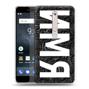 Пластиковый чехол на Nokia 6.1 с принтом ИМЯ
