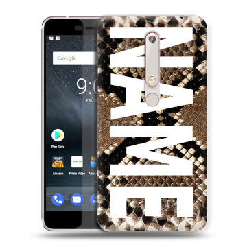 Пластиковый чехол на Nokia 6.1 с принтом NAME