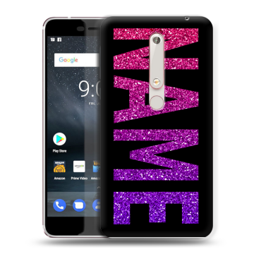 Пластиковый чехол на Nokia 6.1 с принтом NAME