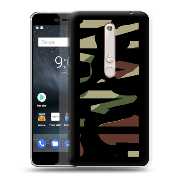 Пластиковый чехол на Nokia 6.1 с принтом NAME