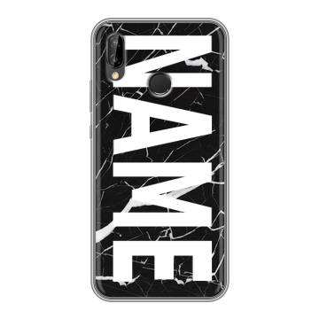 Силиконовый чехол на Huawei P20 Lite с принтом NAME