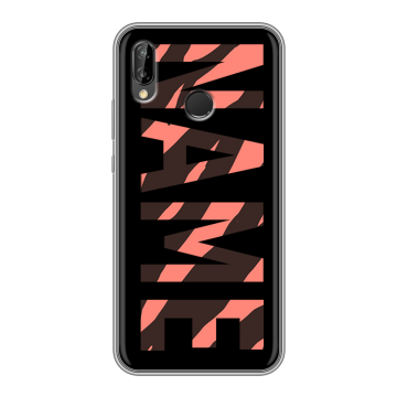 Силиконовый чехол на Huawei P20 Lite с принтом NAME