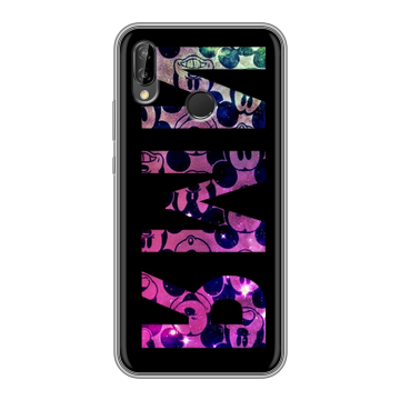 Силиконовый чехол на Huawei P20 Lite с принтом ИМЯ