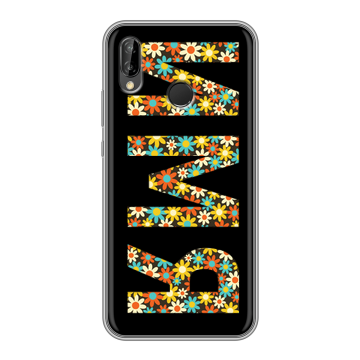 Силиконовый чехол на Huawei P20 Lite с принтом ИМЯ