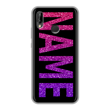 Силиконовый чехол на Huawei P20 Lite с принтом NAME