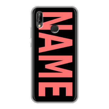 Силиконовый чехол на Huawei P20 Lite с принтом NAME