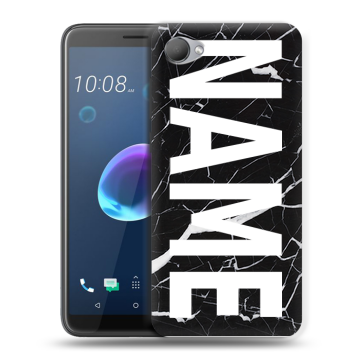 Силиконовый чехол на HTC Desire 12 с принтом NAME