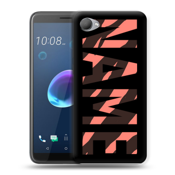 Силиконовый чехол на HTC Desire 12 с принтом NAME