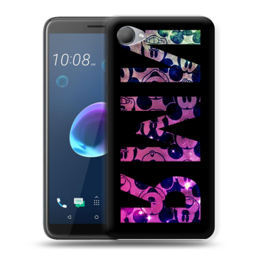Силиконовый чехол на HTC Desire 12 с принтом ИМЯ