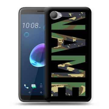 Силиконовый чехол на HTC Desire 12 с принтом NAME