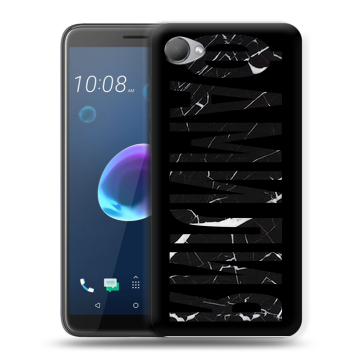 Силиконовый чехол на HTC Desire 12 с принтом ФАМИЛИЯ