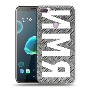 Силиконовый чехол на HTC Desire 12 Plus с принтом ИМЯ