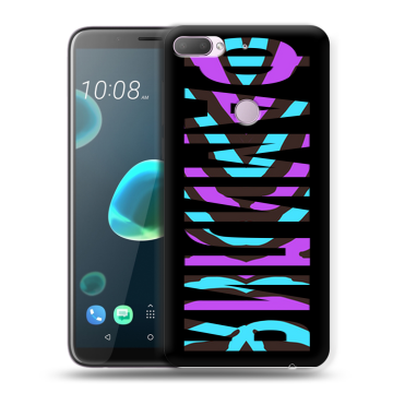 Силиконовый чехол на HTC Desire 12 Plus с принтом ФАМИЛИЯ