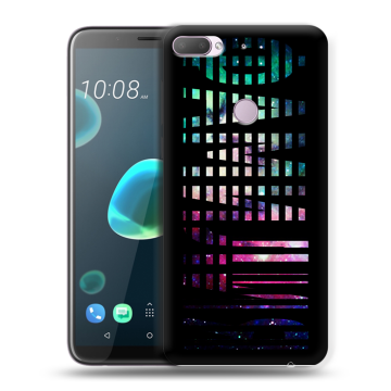 Силиконовый чехол на HTC Desire 12 Plus с принтом ФАМИЛИЯ