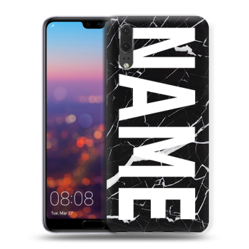 Силиконовый чехол на Huawei P20 с принтом NAME