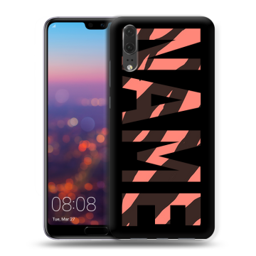 Силиконовый чехол на Huawei P20 с принтом NAME