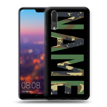Силиконовый чехол на Huawei P20 с принтом NAME