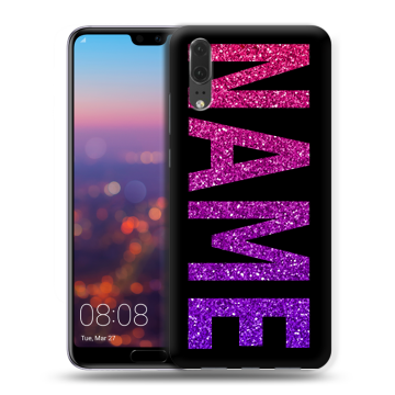 Силиконовый чехол на Huawei P20 с принтом NAME