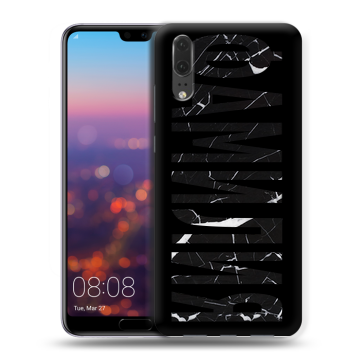 Силиконовый чехол на Huawei P20 с принтом ФАМИЛИЯ