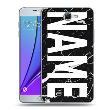 Пластиковый чехол на Samsung Galaxy Note 2 с принтом NAME