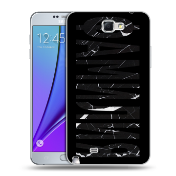 Пластиковый чехол на Samsung Galaxy Note 2 с принтом ФАМИЛИЯ
