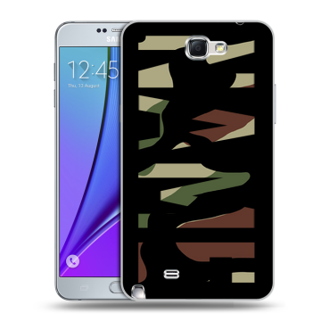Пластиковый чехол на Samsung Galaxy Note 2 с принтом NAME