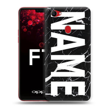 Пластиковый чехол на OPPO F7 с принтом NAME