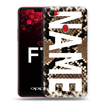 Пластиковый чехол на OPPO F7 с принтом NAME