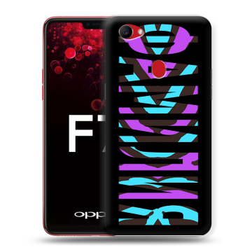 Пластиковый чехол на OPPO F7 с принтом ФАМИЛИЯ