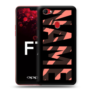 Пластиковый чехол на OPPO F7 с принтом NAME