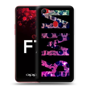 Пластиковый чехол на OPPO F7 с принтом ИМЯ