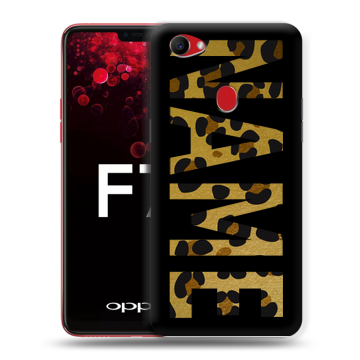 Пластиковый чехол на OPPO F7 с принтом NAME