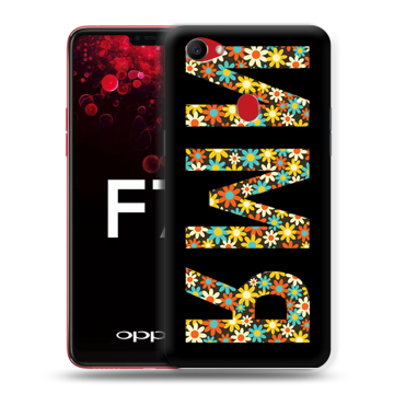 Пластиковый чехол на OPPO F7 с принтом ИМЯ