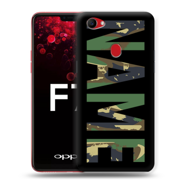 Пластиковый чехол на OPPO F7 с принтом NAME