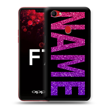 Пластиковый чехол на OPPO F7 с принтом NAME