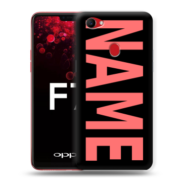 Пластиковый чехол на OPPO F7 с принтом NAME